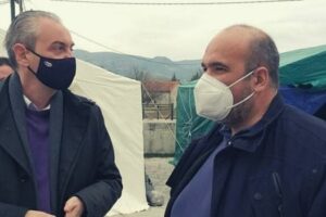 Επίσκεψη Αντιπεριφερειάρχη Γρεβενών στους σεισμόπληκτους της Ελασσόνας