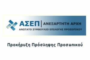 Προκήρυξη Πρόσληψης προσωπικού