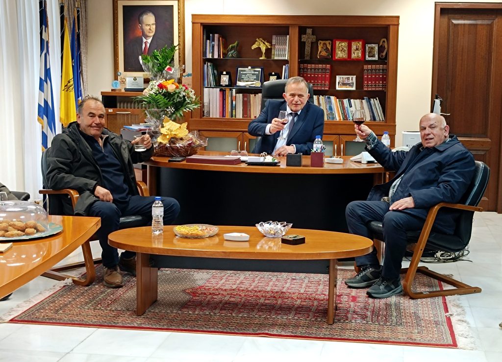 Ευχετήριες επισκέψεις για την ονομαστική εορτή του Αντιπεριφερειάρχη Π.Ε. Γρεβενών.