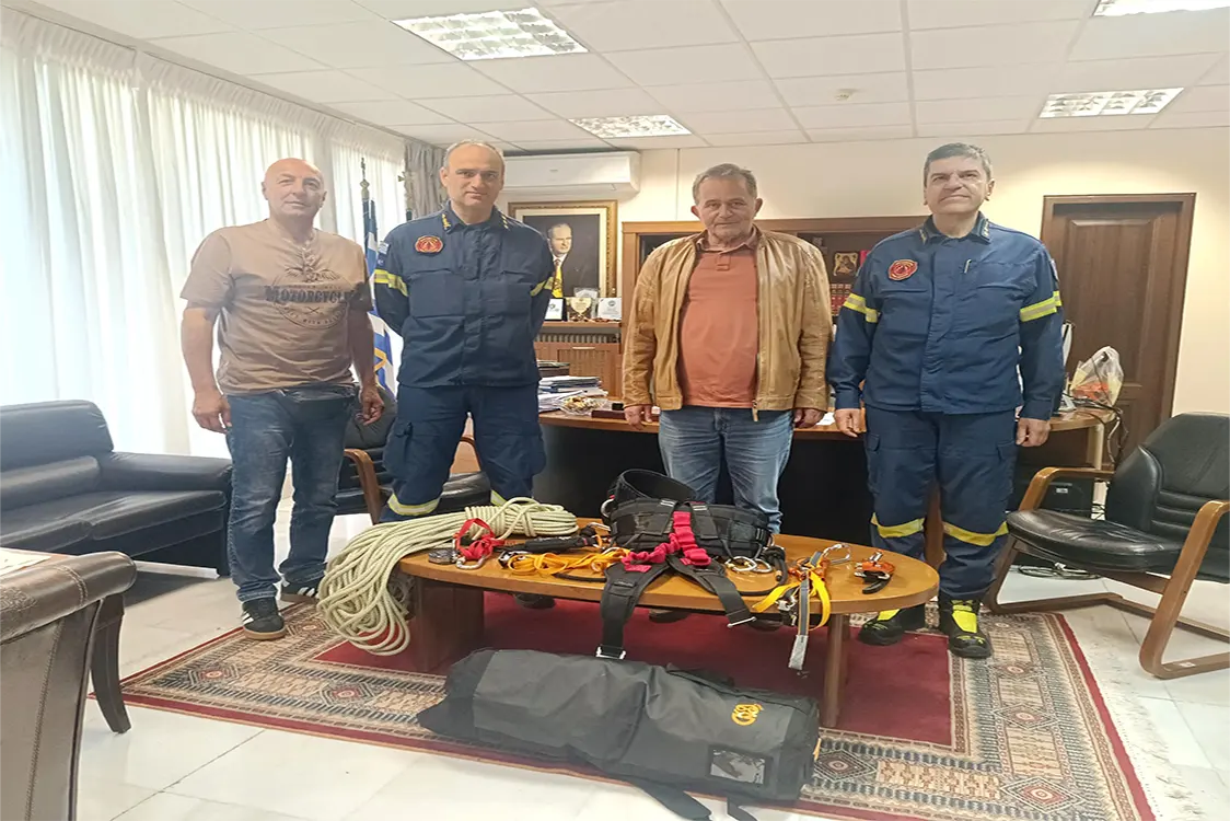 Δωρεά εξοπλισμού τεχνικής διάσωσης από την Περιφερειακή Ενότητα Γρεβενών προς την Πυροσβεστική Υπηρεσία Γρεβενών