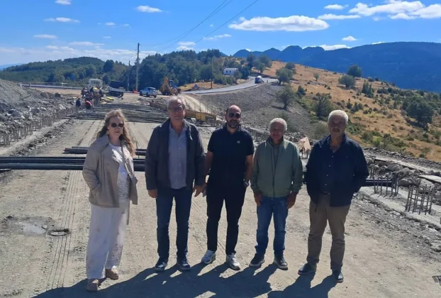 Αυτοψία του Αντιπεριφερειάρχη Π.Ε. Γρεβενών Ιωάννη Παναγιωτίδη στο τμήμα Αγία Παρασκευή – Βασιλίτσα