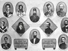 Πάνθεον των πεσόντων ηρώων του Μακεδονικού Αγώνα. Οι μορφές εμφανίζονται εντός κυκλικού ή τετράγωνου πλαισίου, στην κάτω πλευρά του οποίο αναγράφεται η ημερομηνία και ο τόπος θανάτου τους. Δεσπόζουν στο κέντρο οι μορφές των Μιχαήλ Μωραΐτη, Σπυρίδωνος Φραγκόπουλου και Θεόδωρου Ασκητή. Διακρίνονται επισης ο Βαγγέλης Νικολούδης, ο Παντελής Φιωτάκης, ο Παπαπασχάλης, ο Κίτσος Αργυράκος Μπλατσιώτης, ο Κώττας, ο Γεώργιος Σκαλίδης, ο Σαράντος Αγαπηνός, ο Μαρίνος Λυμπερόπουλος και ο Βαγγέλης Γεωργίου.